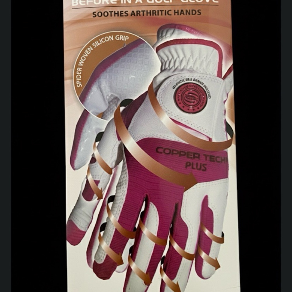 Copper Tech Plus Arthritis Relief Gloves and 4 tees.